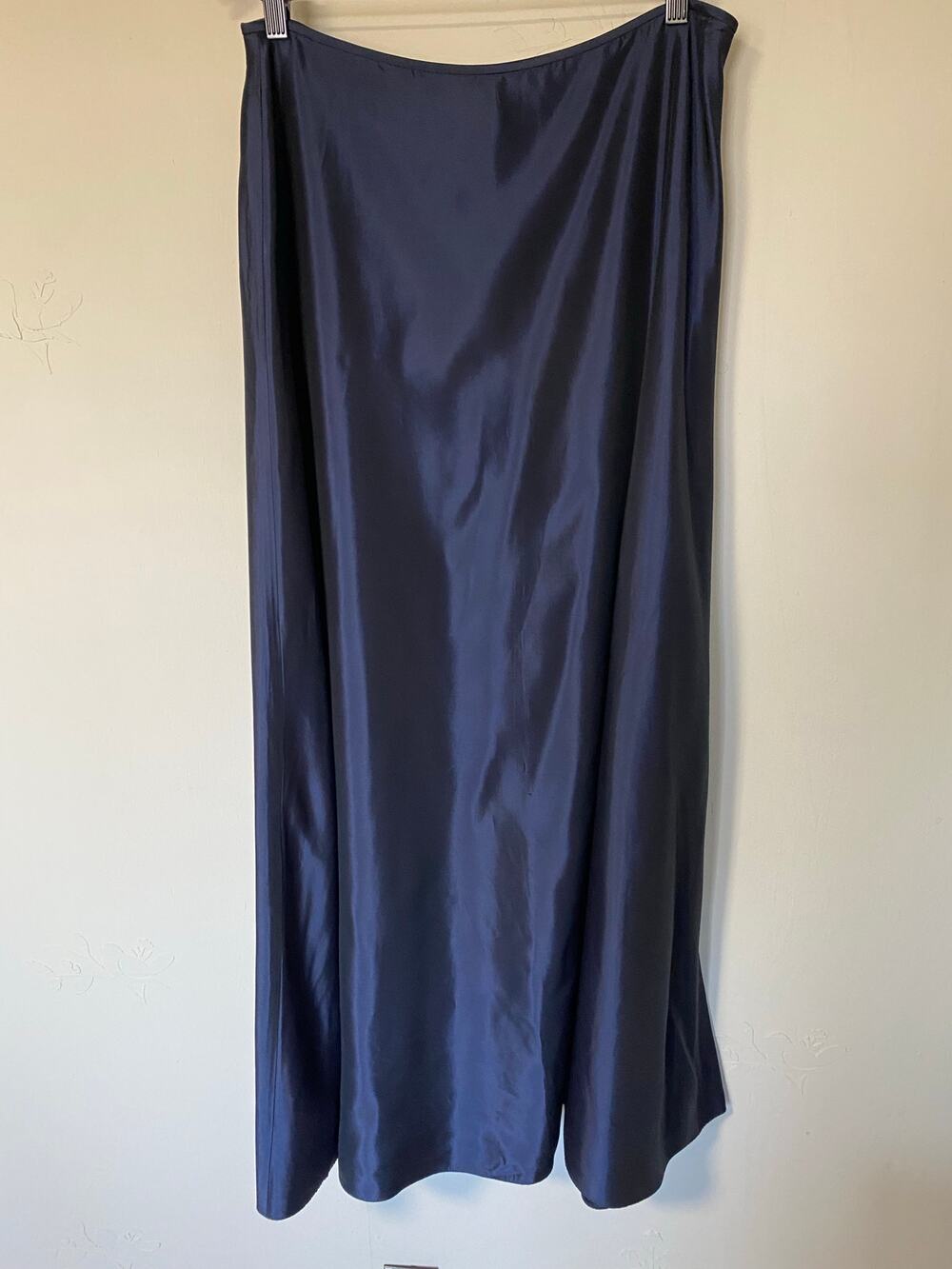 Scott McClintock Shimmering Navy Blue Maxi Skirt Formal Party Prom Wedding 16
